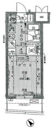 パレステュディオシンシア文京千石の物件間取画像